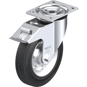 ROULETTE PIVOT. 205KG D.200MM AC BAND.CAOUT 50MM MOY BILLE+FR