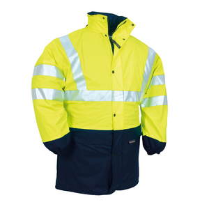 VESTE PLUIE MADUO ZIPAL HV T5XL R SAFE JAUNE FLUO/MARINE(SD27)
