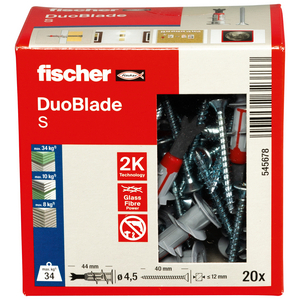 FISCHER GIPSPLAATPLUG DUOBLADE S DIY