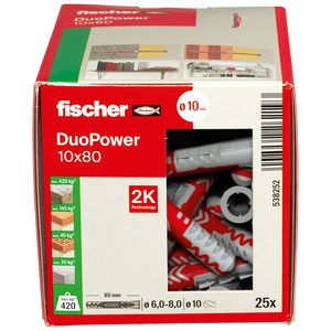 FISCHER PLUG DUOPOWER 10X80 (DS=25ST)