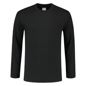 TRICORP T-SHIRT LANGE MOUW 101006 ZWART MT XS
