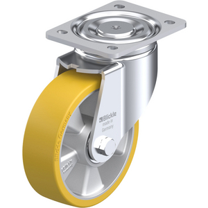 ROULETTE PIVOT. 550KG D.160MM AC BAND.POLYU 50MM MOY BILLE