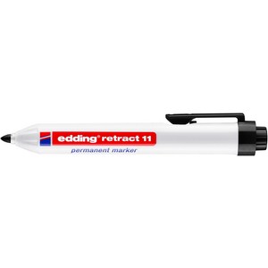 EDDING PERMANENT MARKER RONDE PUNT 11 RETRACT ZWART 001