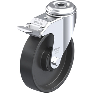ROULETTE PIVOT. 120KG D.125MM AC BAND.POLYA 30MM MOY BILLE+FR