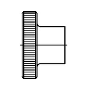 M 8 DIN 466 5 Rändelmutter hohe Form