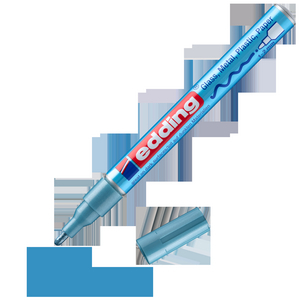 EDDING LAKMARKER RONDE PUNT 1-2MM 751 LICHTBLAUW 070 META.