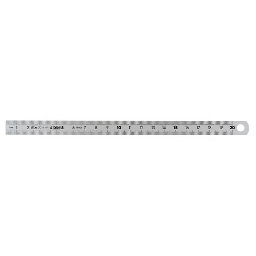 Réglet Inox Flexible FACOM 20 Cm - Graduation Mm Et 1/2 Mm, Antireflet - Pour Bricolage Précis