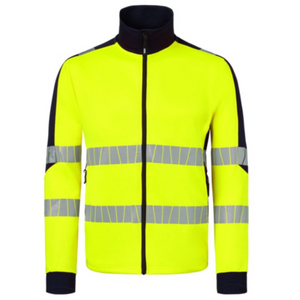 HAVEP SWEATVEST HI-VIS 10081 GEEL/MARINE MT L