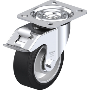ROULETTE PIVOT. 180KG D.100MM AC BAND.CAOUT 40MM MOY BILLE+FR