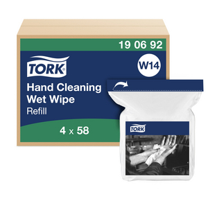 TORK REINIGINGSDOEK VOCHTIG HAND W14 TBV 190592 (DS=4ST)