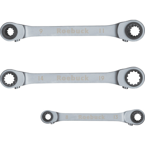 CHIAVE POLIGONALE A CRICCHETTO 4 IN 1 METRICHE DIAMETRO (MM) 9, 11, 15, 16 5044461