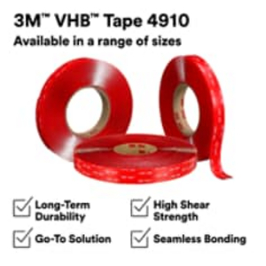 3M VHB TAPE 4910P 305MMX33MTR PAPIEREN RUG 4910P305