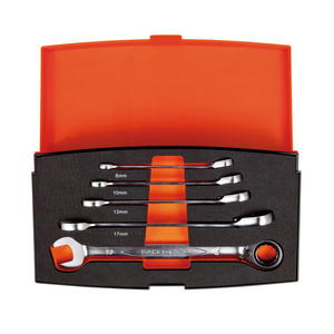 ASSORTIMENTO CHIAVE COMBINATA A CRICCHETTO, MILLIMETRI 1RM/S5