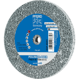 PFERD POLINOX® unitized wheel PNER W 7506 6 A G