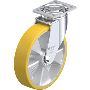 ROULETTE PIVOT. 900KG D.250MM AC BAND.POLYU 60MM MOY BILLE