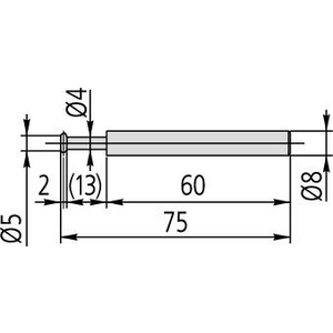 MITUTOYO BEVESTIGING 10MM DIA. LENGTH 120MM 12AAF669