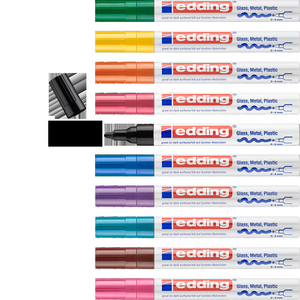 EDDING LAKMARKER RONDE PUNT 2-4MM 750 ASSORTI 001-010 10DLG