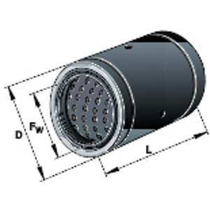 0016583440000-CUSCINETTO LINEARE LISCIO PAB50-PP-AS