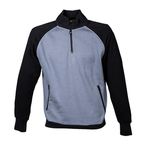 FELPA ZIP 1/3 NOTTINGHAM GREY/BLACK 993352 # L