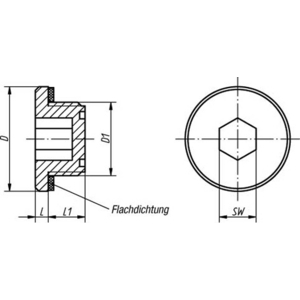 K0450.261815 Einschraub-Stopfen D=26, D1=M18x1,5