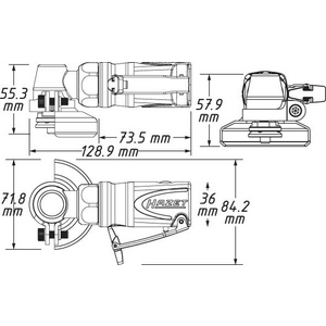 8610300100 Mini-Winkelschleifer 9033M-7