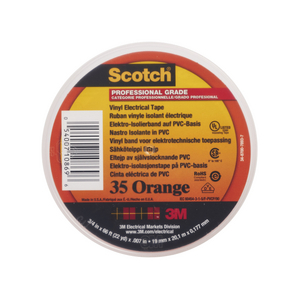 NASTRO ISOLANTE IN VINILE, 35,19 MM X 20 M ARANCIA 7100238737