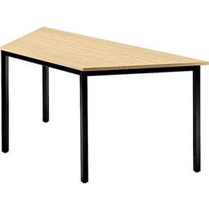 3610003555 Trapeztisch 1600x693x720 Ahornschwarz
