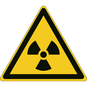 SEGNALETICA DI SICUREZZA ISO â ATTENZIONE MATERIALE RADIOATTIVO O RADIAZIONI IONIZZANTI 826768 PIC W003-TRI 200-PP-CRD/1