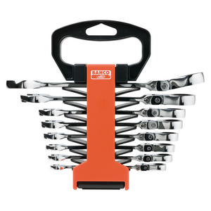 ASSORTIMENTO CHIAVE COMBINATA CON TESTA SNODATA A CRICCHETTO, MILLIMETRI 41RM/SH8