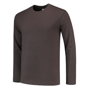 TRICORP T-SHIRT LANGE MOUW 101006 DONKER GRIJS MT 3XL
