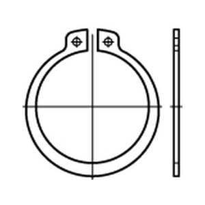 CIRCLIP EXT D.15 DIN471 ACIER PU=K