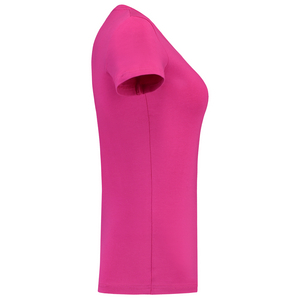 TRICORP T-SHIRT DAME V HALS FIT 101008 FUCHSIA MT XS