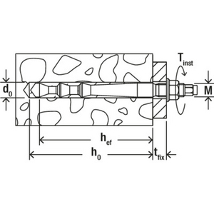 FHB II-A L M8X60/10 Highbond-Anker