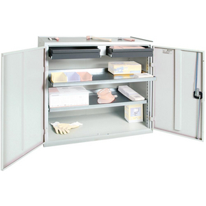3110012400 Werkzeugschrank 2 SL 2FB 1000x1000x500 mm gr