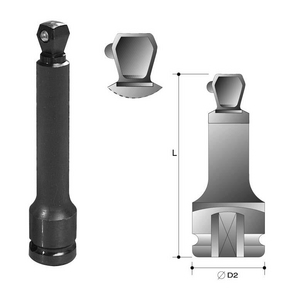 ACTION VERLENGSTUK WOBBLE 1/2" - 75 DO6452F075