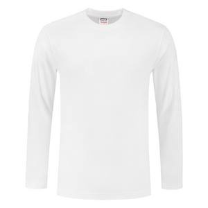 TRICORP T-SHIRT LANGE MOUW 101006 WIT MT XS