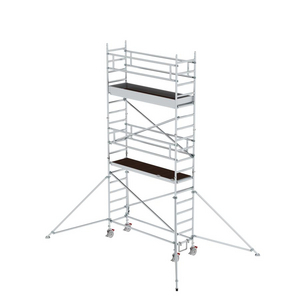 3210035830 Rollgerüst Aluminium m. Ausleger 0,75x2,45 m H 6,40 m
