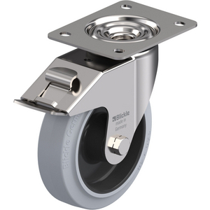 BLICKLE RVS ZWENKWIEL EN REM STOP-FIX - LEX-POEV 160XR-FI-SG