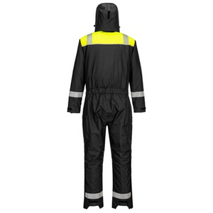 PORTWEST WINTER OVERALL PW3 ZWART/GEEL MT XL