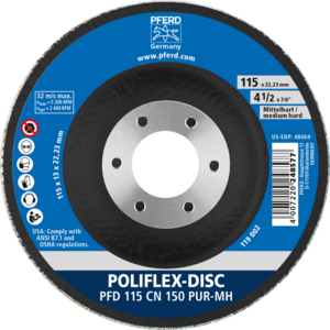 PFERD 41130115 Poliflex Disc Pfd 115-22 Cn 150 Pur-Mh