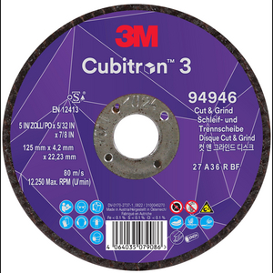 DISCO IBRIDO DA TAGLIO E SBAVO CUBITRON3, 94946, 36+, T27 10/PACK, 20 PZ/CARTONE 7100303974