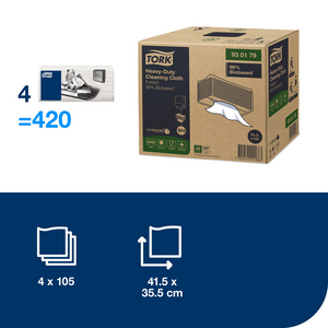 TORK CHIFFON DE NETTOYAGE 4X 105C