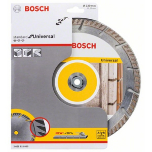 DISCO DIAMANTATO STANDARD FOR UNIVERSAL D. 230 X 22.23 MM 2608615065