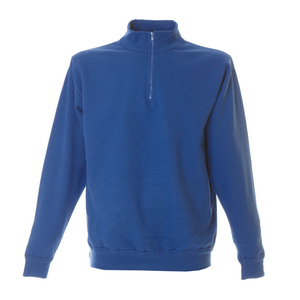 FELPA ZIP 1/3 PIACENZA 100% COT ROYAL 988552 # 3XL ROYAL