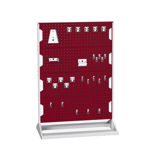 Rubix Rack Universal perfo panel rack double sided & hook kit with 8 panels and 60 piece ...