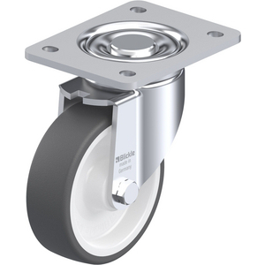 ROULETTE PIVOT. 250KG D.125MM AC BAND.POLYU 35MM MOY ROULEAUX