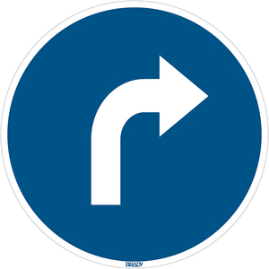 PACK 1 FLOOR SIGN GO RIGHT 306911-PIC908-D350-FLO