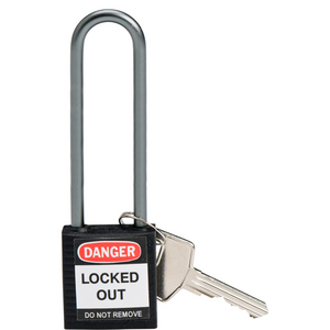 LUCCHETTO DI SICUREZZA COMPATTI CON ARCO DA 75 MM â CHIAVI DIVERSE 814145 814145