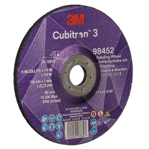 DISCO DA SBAVO A CENTRO DEPRESSO CUBITRON3, 98452, 36+, T27, 150 10/PACK, 20 PZ/CARTONE 7100303981