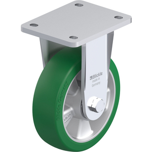 ROULETTE FIXE 550KG D.160MM AC BAND.POLYU 50MM MOY BILLE